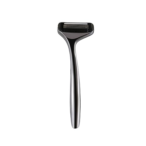 DINHEAROM 1 Stück Doppelblatt Rasiermesser Beinhaarrasierer Praktischer Griff Rasierer Bartschneider Rasierer Mit Rutschfestem Griff Sicherheitsrasierer Schweden Schwarz von DINHEAROM