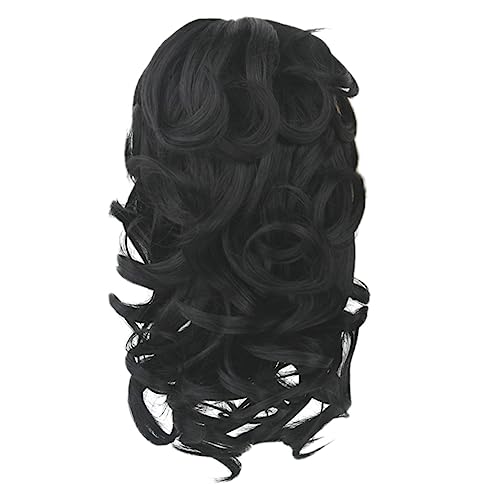 DINHEAROM 1 Stück Lockige Synthetische Haarperücke mit für Pferdeschwanz Clip in Haarverlängerung für und Mädchen Farbe von DINHEAROM