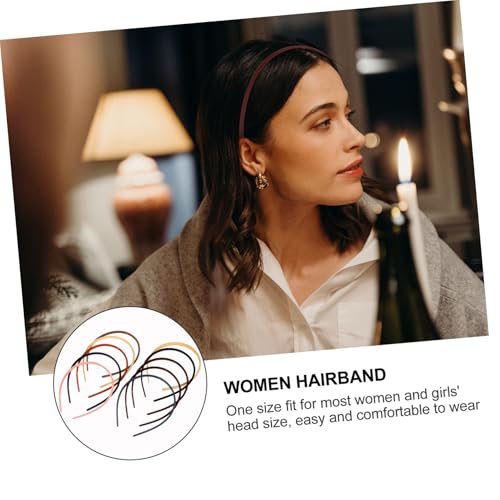 DINHEAROM 10 Stück Teiliges Stirnband Zähnen für Mädchen und Damen Rutschfeste Bunte Haarreifen aus Langlebigem Kunststoff Bequem und Hautfreundlich für Alltag Party und Schule von DINHEAROM