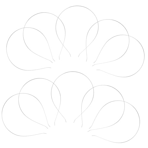 DINHEAROM 10stücke Edelstahl Haarband Für Frauen Und Mädchen Elegantes Silbernes Kopfband Pack Hochzeiten Partys Und Besondere Anlässe von DINHEAROM