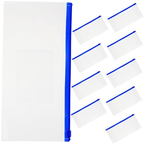 DINHEAROM 10stücke Transparente Bleistifttasche Aus Kunststoff Mit Reißverschluss Tragbare Stiftaufbewahrungstasche Federmappe Für Stifte Bleistifte Und Andere Schreibwaren von DINHEAROM