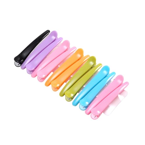 DINHEAROM 12 Stück Teiliges Bunte Transparente Entenschnabel Haarclips für Mädchen und Frauen Starke Klammern für Vielseitige Frisuren Modische Haarschmuck accessoires von DINHEAROM