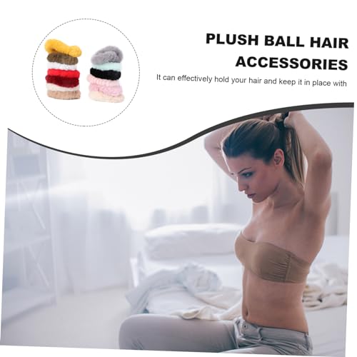 DINHEAROM 13 Stück Teiliges Haargummi aus Plüschigem Elastische Haarbänder für Mädchen Zopfgummis Weiche Haarschlaufen in Mischfarben Vielseitiges Haarzubehör für Alltag und Party von DINHEAROM