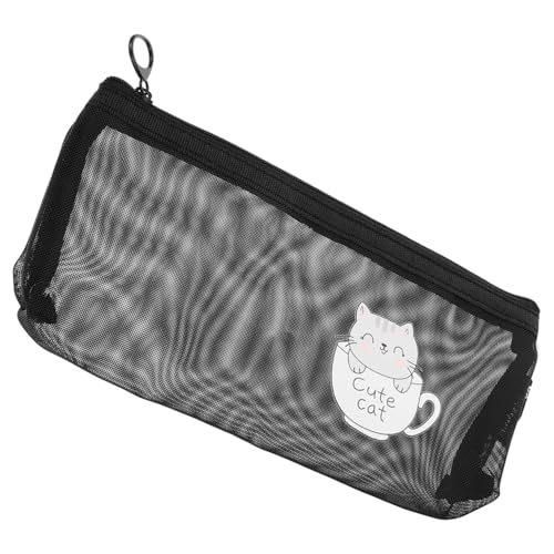 DINHEAROM 1stück Transparentes Mesh Federmäppchen Für Schüler Robuste Stiftetasche Mit Großem Stauraum Für Schreibwaren Material Für Schule Und Reise von DINHEAROM