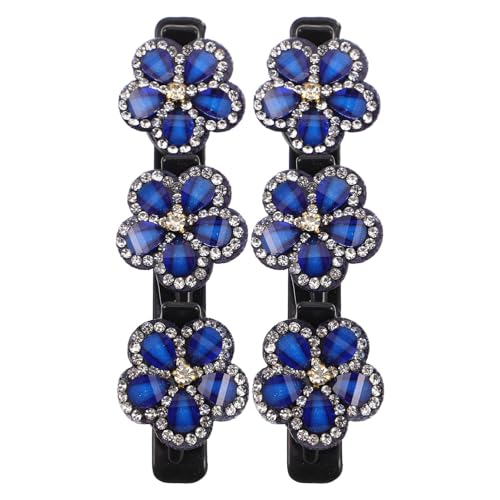 DINHEAROM 2 Stück Glitzernde Fünf Petal Haarspangen für Hochzeiten und Anlässe Haaraccessoires für und Mädchen zu Haaren und Elegant im Design von DINHEAROM