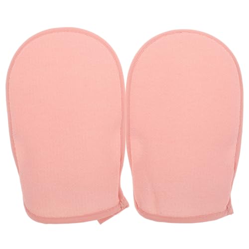 DINHEAROM 2 Stück Peelinghandschuhe für Dusche Exfolierende Handschuhe für Sanfte Hautreinigung Doppelseitig Einsetzbar für Männer und Einzeln Verpackt von DINHEAROM