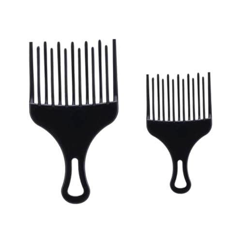 DINHEAROM 2 Stück Teiliges Haarkamm Breit Gezahnt Extra Kämme für Herren und Friseure Langlebig Glatte Zähne für Langes Dickes Haar Styling und Kopfhautmassage von DINHEAROM