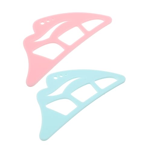 DINHEAROM 2 Stück Teiliges Silikon Eyeliner Hilfswerkzeug für Präzises Augen make up Wiederverwendbare Schablonen Blau Kompakt Reisefreundlich für Vielseitige Cat Eye und Winged Looks von DINHEAROM