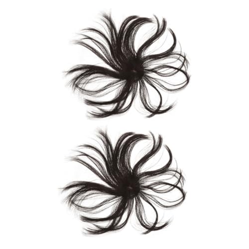 DINHEAROM 2 Stück Clip in Synthetische Haarteile für Frauen Kurze Bob Extensions für Dünner Werdendes Haar Volumenverstärkung Benutzerfreundliches Design Haarteile im Bob Stil von DINHEAROM