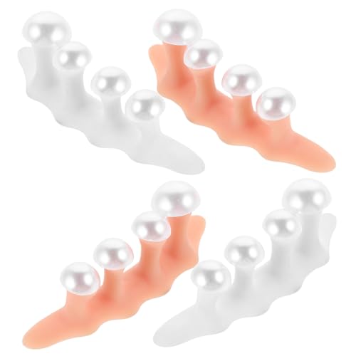 DINHEAROM 2sätze Zehentrenner Aus Silikon Maniküre-zehenspreizer Für Damen Und Herren Zehensplitter Für Pediküre Und Nailart in Zwei Farben Erhältlich Robust Und Flexibel von DINHEAROM