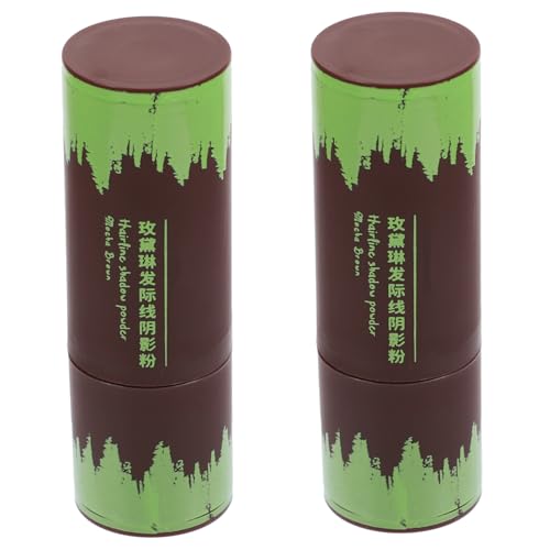 DINHEAROM 2stücke Haaransatz Contouring Shadow Powder Concealer Stift Für Frauen Dünner Werdendes Haaransatz Pulver Make-up Tool von DINHEAROM