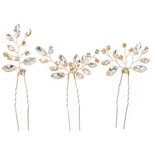 DINHEAROM 3stücke Teiliges Kristall-haarnadeln Elegante Haaraccessoires Für Hochzeiten Braut Haarnadeln Mit Einzigartigem Design Für Besondere Anlässe Und Formals DINHEAROM 3stücke Teiliges Kristall-haarnadeln Elegante Haaraccessoires Für Hochzeiten Braut Haarnadeln Mit Einzigartigem Design Für Besondere Anlässe Und Formals von DINHEAROM