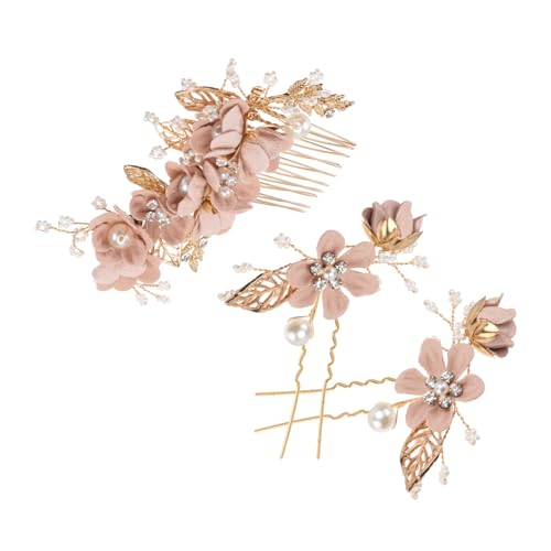DINHEAROM 3stücke Haarspange Hochzeit Mit Perlen Und Blumen Braut Kopfschmuck Für Frauen Blumen Haarkamm Kopfschmuck Für Brautjungfern Und Besondere Anlässe DINHEAROM 3stücke Haarspange Hochzeit Mit Perlen Und Blumen Braut Kopfschmuck Für Frauen Blumen Haarkamm Kopfschmuck Für Brautjungfern Und Besondere Anlässe von DINHEAROM