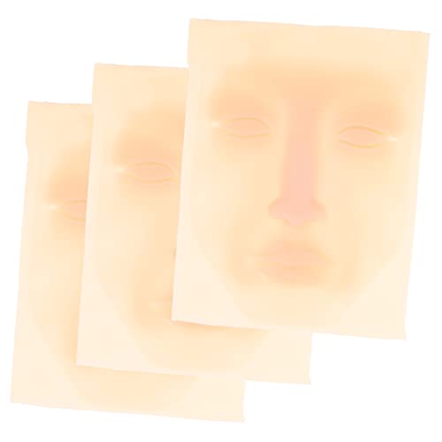 DINHEAROM 3stücke Silikon Übungshaut Für Tätowierungen Tattoo-praxis Gesichter Hautnahe Textur Für Augenbrauen Lippen Und Eyeliner Make-up Doppelseitige Kunsthaut Professionelles von DINHEAROM
