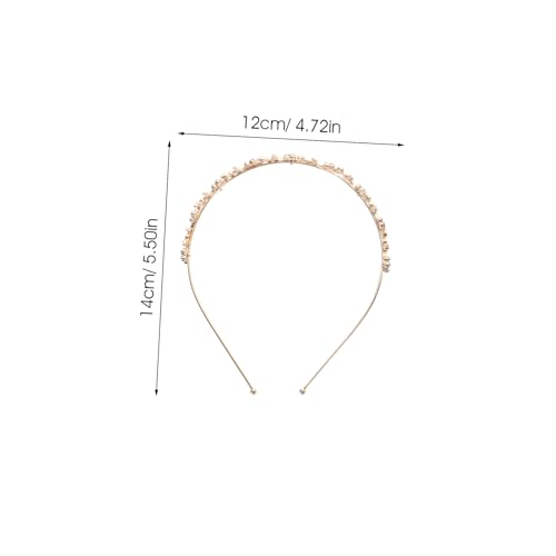 DINHEAROM 4 Stück Rhinestone Haarreif Doppelreihig Eleganter Haarschmuck für Damen Braut und Festliche Anlässe Wie Hochzeit Geburtstag Abschlussfeier und Party von DINHEAROM