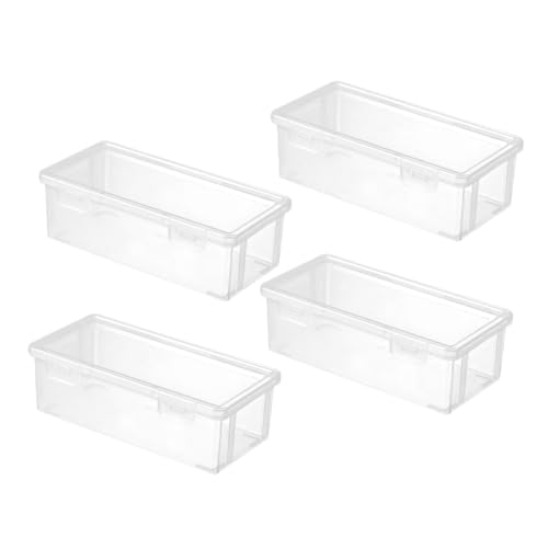 DINHEAROM 4Stücke Stapelbare Bleistift Organizer mit Schnappverschluss Große Durchsichtige Stiftebox für Kunstbedarf Schreibwarenetui für Schule DINHEAROM 4Stücke Stapelbare Bleistift Organizer mit Schnappverschluss Große Durchsichtige Stiftebox für Kunstbedarf Schreibwarenetui für Schule von DINHEAROM