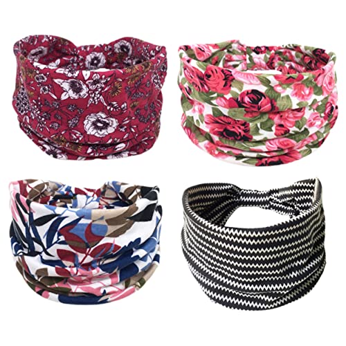 DINHEAROM 4stücke Elastische Sport Stirnbänder Aus Bequeme Yoga Haargummis Für Erwachsene Schweißabsorbierend Und Rutschfest Für Fitness Laufen Basketball Und Mehr von DINHEAROM