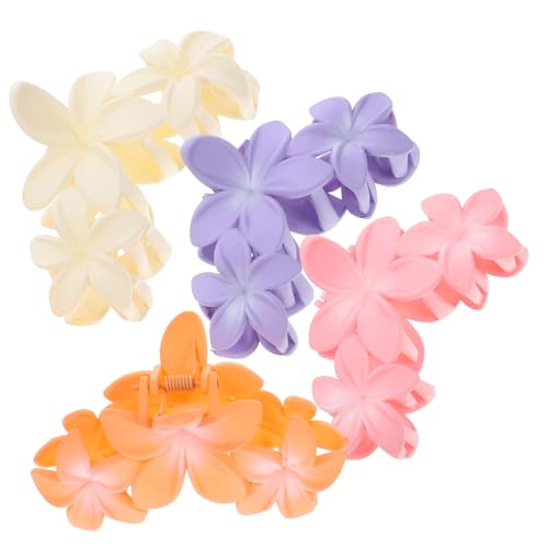 DINHEAROM 4stücke Farbe Blumen Haarklammern Für Damen Blumenhaarschmuck Haar Clips Blumenhaarklammern Mit Kralle Blumen Klaue Haar Clips Für Frauen von DINHEAROM