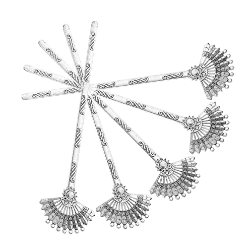 DINHEAROM 5 Stück Teiliges Retro Haarnadel aus Antikem Legierungsmaterial Vintage Haarschmuck für Damen Eleganter Haarstab für Mädchen für Besondere Anlässe und Alltägliche Nutzung von DINHEAROM