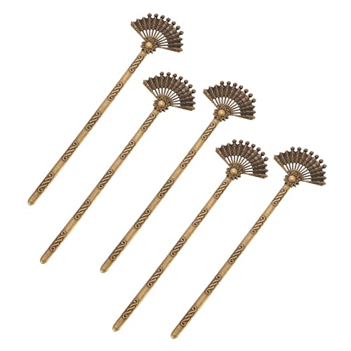 DINHEAROM 5 Stück Teiliges Retro Haarnadeln aus Legierung Chinesische Haarstäbe im Antik Stil Haaraccessoire für Damen und Mädchen für Festliche Frisuren von DINHEAROM