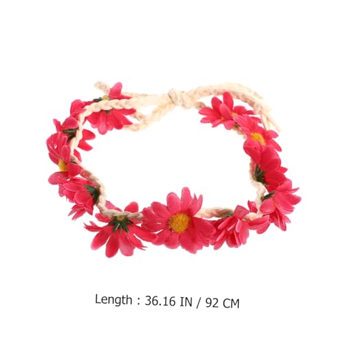 DINHEAROM 5 Stück Teiliges Sonnenblumen Blumen Haarband Damen Floral Kranz Haarreif Boho Stirnband für Hochzeit Party Strand Weiß Blau Rosa Gelb DINHEAROM 5 Stück Teiliges Sonnenblumen Blumen Haarband Damen Floral Kranz Haarreif Boho Stirnband für Hochzeit Party Strand Weiß Blau Rosa Gelb von DINHEAROM