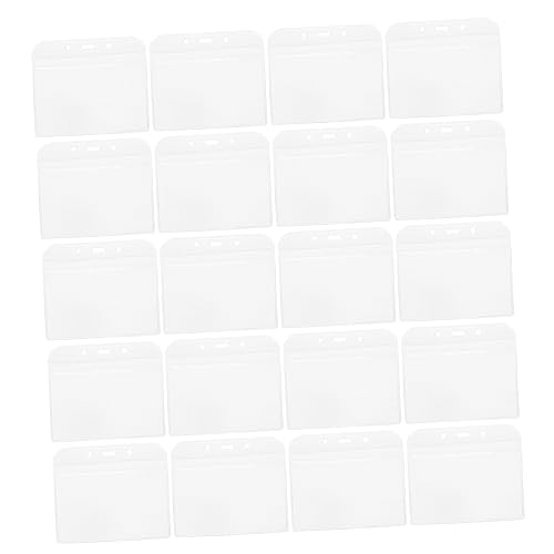 DINHEAROM 50Stücke Arbeitskartenabdeckung Wasserdichter für Ausweise Kreditkarten und Mitgliedskarten Transparent Leicht für Täglichen Gebrauch von DINHEAROM