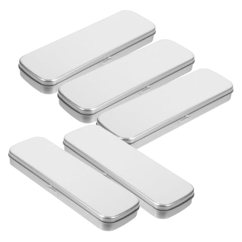 DINHEAROM 5Stücke Teiliges Federmäppchen aus Hochwertigem Mattes Design Rechteckige Metall Bleistiftbox für Studenten Platz für Stifte Radiergummi und Schreibwaren DINHEAROM 5Stücke Teiliges Federmäppchen aus Hochwertigem Mattes Design Rechteckige Metall Bleistiftbox für Studenten Platz für Stifte Radiergummi und Schreibwaren von DINHEAROM