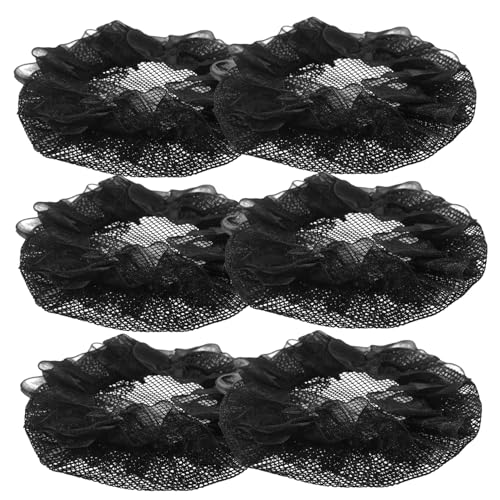 DINHEAROM 6 Stck Elastische Haarnetze für Dutt Atmungsaktives Netzgewebe Flexibles Ballett Duttnetz für Frauen und Mädchen Vielseitig für Ballett Eiskunstlauf Turnen Praktische Haarnetze von DINHEAROM
