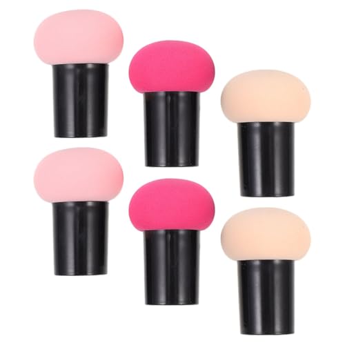 DINHEAROM 6 Stück Teiliges Make Up Schwamm Set Dual Use Foundation Puff für Trockene und Anwendung für Flüssige und Cremige Kosmetik zur Haut Benutzerfreundlich von DINHEAROM