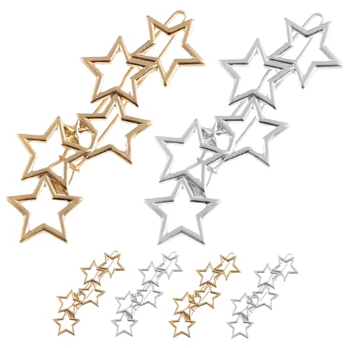 DINHEAROM 6 Stück Teiliges Stern Haarklammern aus Robustem Legierungsmetall Filigranes Design Modischer Haarschmuck für Frauen für Partys Geburtstage und Festliche Anlässe DINHEAROM 6 Stück Teiliges Stern Haarklammern aus Robustem Legierungsmetall Filigranes Design Modischer Haarschmuck für Frauen für Partys Geburtstage und Festliche Anlässe von DINHEAROM