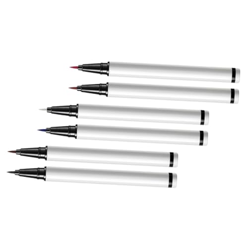 DINHEAROM 6Stücke Eyeliner Bleistift Bunte Wasserfeste und Langanhaltende Flüssig Eyeliner für für Zuhause Reisen und Salons Kompakte Einfach zu Verwenden von DINHEAROM
