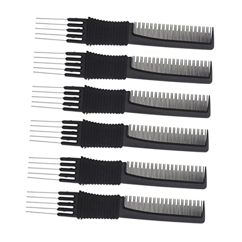 DINHEAROM 6Stücke Tragbare Multifunktions Neckkämme für Friseure Präzise Haarauswahl für Männer und Glattes Styling und Haarwachstumsunterstützung von DINHEAROM
