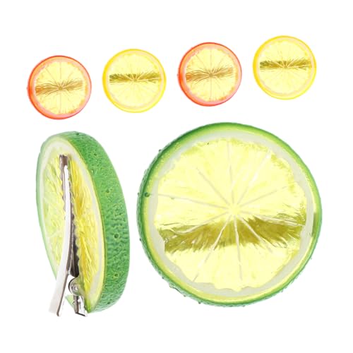 DINHEAROM 6stücke Zitronenscheiben Haarspangen Süße Frucht-haarspangen Für Frauen Haarschmuck Mit Realistischem Design Passend Zu Verschiedenen Frisuren Und Anlässen von DINHEAROM