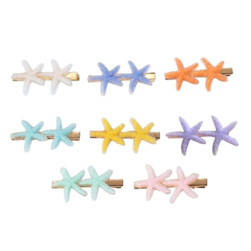 DINHEAROM 8 Stück Teiliges Bunter Haarklammern für Mädchen Süße Haarclips im Alligator Stil Haarspangen für Kreative Frisuren und Party Dekorationen Zufällige Farbe von DINHEAROM