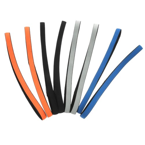 DINHEAROM 8 Stück Teiliges Rutschfestes Silikon Sport Stirnband für Fitness Yoga und Laufen Atmungsaktive und Schweißabsorbierende Kopfbedeckung für Damen Schwarz Blau Orange DINHEAROM 8 Stück Teiliges Rutschfestes Silikon Sport Stirnband für Fitness Yoga und Laufen Atmungsaktive und Schweißabsorbierende Kopfbedeckung für Damen Schwarz Blau Orange von DINHEAROM