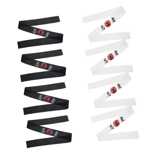 DINHEAROM 8stücke Teiliges Stirnband Für Koch Und Karate-themen Leicht Und Breit Mit Japanischem Ninja-design Für Samurai-kostüme Und Themenveranstaltungen von DINHEAROM