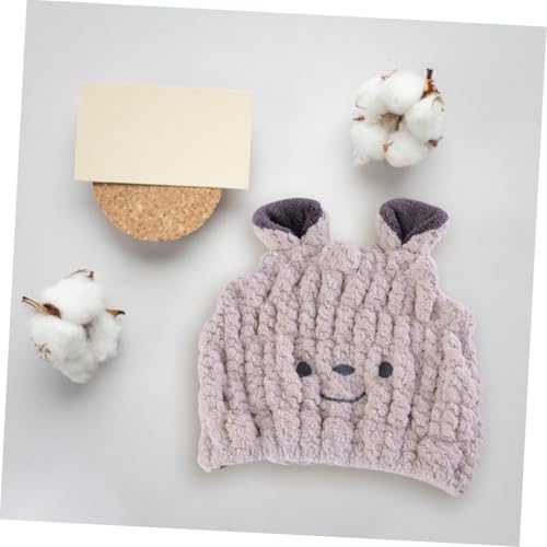 DINHEAROM Absorbierender Haartrocknungs Hut Schnell Trocknende Trockenhaube für Neugeborene und Kleinkinder Leichtes Mikrofaser Handtuch für Schonendes Haarwickeln Baden für Haartypen von DINHEAROM