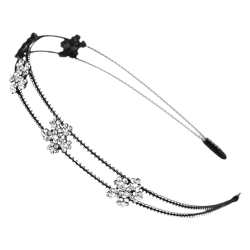 DINHEAROM Damen Haarreif mit Doppelter Metallschicht Stilvollem Blumenmotiv und Funkelnden Strasssteinen Leicht Langlebig und Elegant für Alltag Party und Festliche Anlässe DINHEAROM Damen Haarreif mit Doppelter Metallschicht Stilvollem Blumenmotiv und Funkelnden Strasssteinen Leicht Langlebig und Elegant für Alltag Party und Festliche Anlässe von DINHEAROM