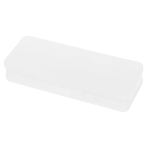 DINHEAROM Große Doppellagige Stiftebox aus Transparentem Mattiertem Kunststoff mit Snap dichtdeckel Geräumige Federmäppchen für Schule und Büro Praktischer Stifte Organizer für Erwachsene von DINHEAROM