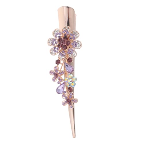 DINHEAROM Große Metall Haarspange mit Blumenmotiv und Kristallverzierung Entenschnabel Haarclip für Damen Stabiler Haarschmuck für Alltag Party und Festliche Anlässe DINHEAROM Große Metall Haarspange mit Blumenmotiv und Kristallverzierung Entenschnabel Haarclip für Damen Stabiler Haarschmuck für Alltag Party und Festliche Anlässe von DINHEAROM