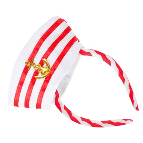 DINHEAROM Kapitänsmütze Haarreif Für Herren Und Damen Marinehut Stirnband Nautisches Cosplay Accessoire Für Partys Und Karneval Kreatives Dekor Für Unvergessliche Feiern von DINHEAROM