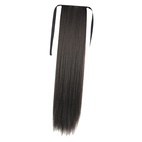 DINHEAROM Langhaarige Gerade Ponytail Extension Synthetisches Haarteil Für Damen in Natürlichem Schwarz Für Coiffuren Party Und Alltag DINHEAROM Langhaarige Gerade Ponytail Extension Synthetisches Haarteil Für Damen in Natürlichem Schwarz Für Coiffuren Party Und Alltag von DINHEAROM