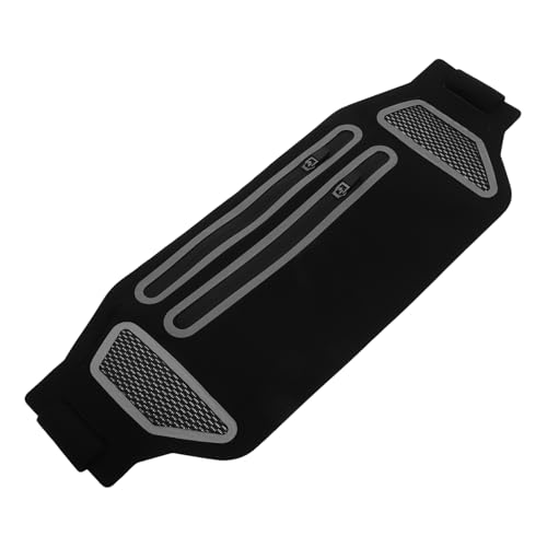 DINHEAROM Leichte wasserdichte Gürteltasche Mit Zwei Reißverschlüssen Ultradünne Hüfttasche Zum Laufen Fitnessstudio Und Outdoor-Sport Für Männer Und Frauen Versteckte Geldtasche von DINHEAROM