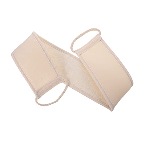 DINHEAROM Luffa Peeling Handtuch Langer Rückenreinigungsstrip Aus Natürlicher Luffa Duschscrubber Für Körperpflege Für Tägliche Tiefenreinigung Exfolierendes Badetuch Mit von DINHEAROM