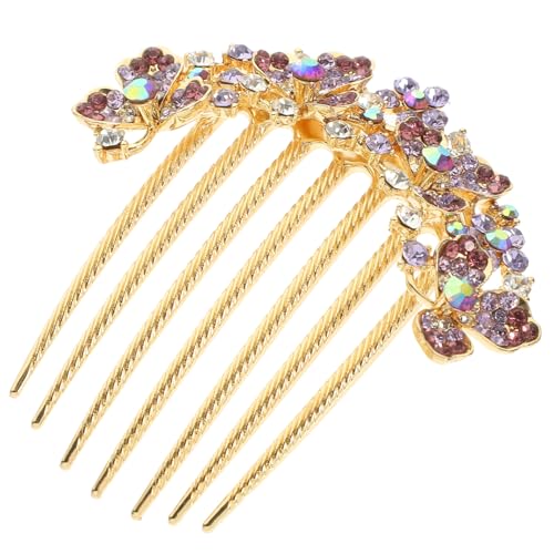 DINHEAROM Strass Haarkamm für Damen Hochzeit Seitlicher Haarkamm Braut Accessoire Haarschmuck mit Strasssteinen von DINHEAROM