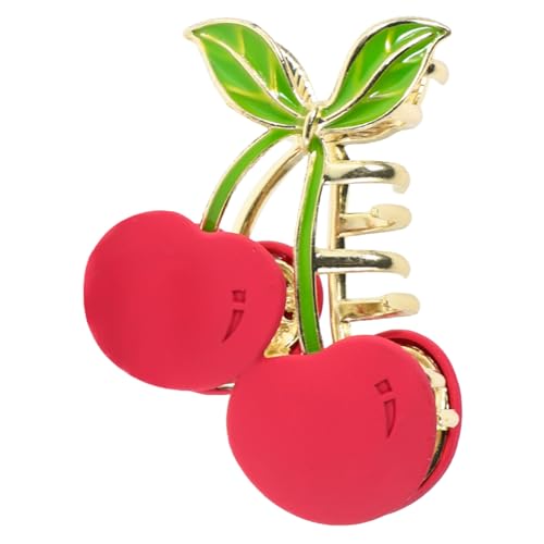 DINHEAROM Süßer Kirsch Haarclip mit Krallenform Langlebiges Material Sicherer für Dickes und Dünnes Haar Modisches Accessoire für Damen und Mädchen für Hochsteckfrisuren von DINHEAROM