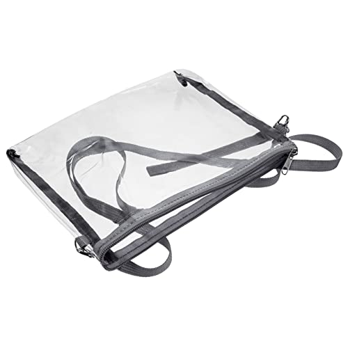 DINHEAROM Transparente Handtasche Für Die Sporttasche Sehen Klarsichtbeutel Stadion Zugelassen Genehmigt Konzert Klare Geldbörse Klare Kuriertasche Klare Kleine Tasche Pvc von DINHEAROM
