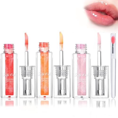 Color Changing Lip Oil, Magic Color Changing Lip Oil, Bossup Color Changing Lip Oil, Color Changing Lip Oil Stain, Magic Changing Lip Oil, Conversion Lip Stain, Long Lasting Nourishing (3pcs) von DINNIWIKL