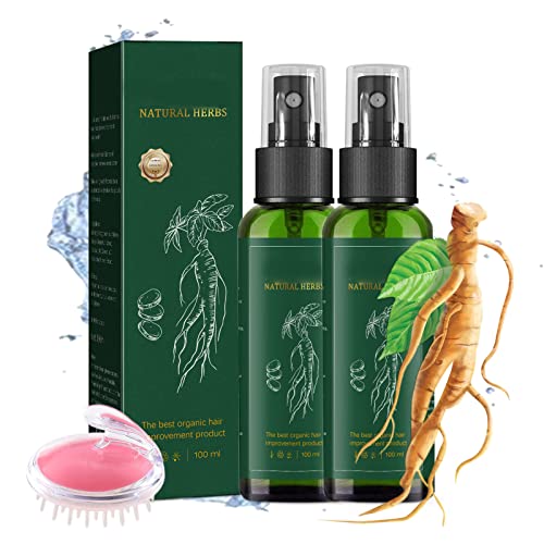 KORTIN RotGinseng HaarRegenerations Serum Spray, Rot Ginseng Haar Regenerations-Spray, Nährendes Ingwer-Spray zum Nachwachsen für Männer und Frauen (2 PCS) von DINNIWIKL