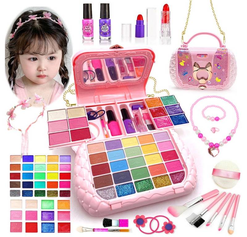 DINO SONO Kosmetik-Set 57pcs Kinderschminkset mit Schmuck abwaschbarem Make-up Prinzessin von DINO SONO